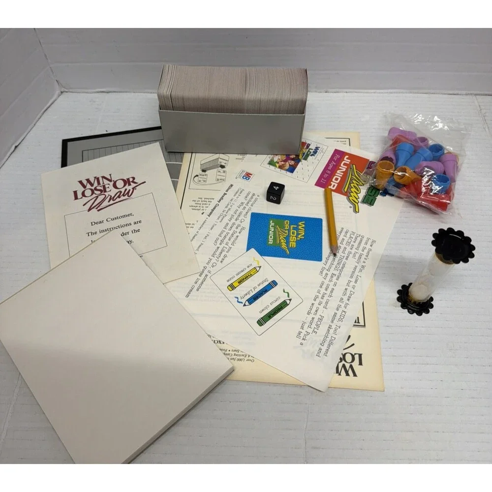 Win, Lose Or Draw The Picture Charades Game Party Edition 1988